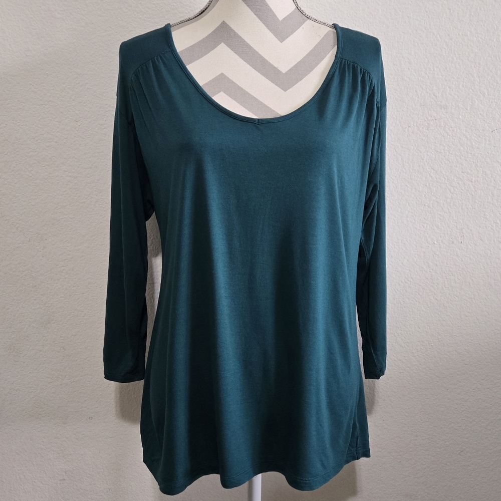 OLD NAVY Teal Long Sleeve Women's Top Size Large
